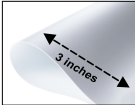 PolePocket 3 inches top & bottom